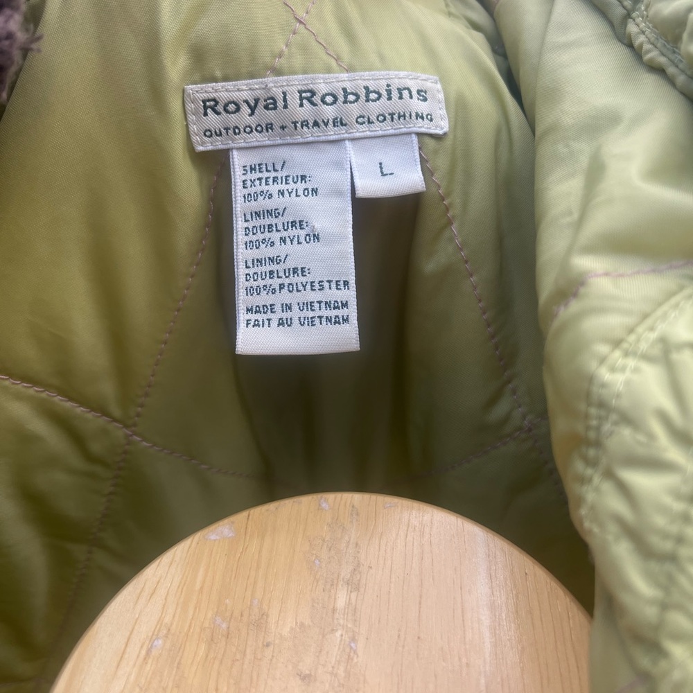 Royal Robbins Light Green Quilted Jacket - Picture 4 of 8